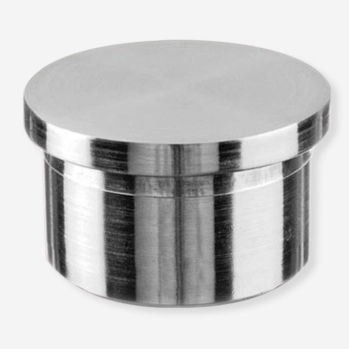 Заглушка литая плоская, Ø16.0 мм, AISI 304, GRIT 600