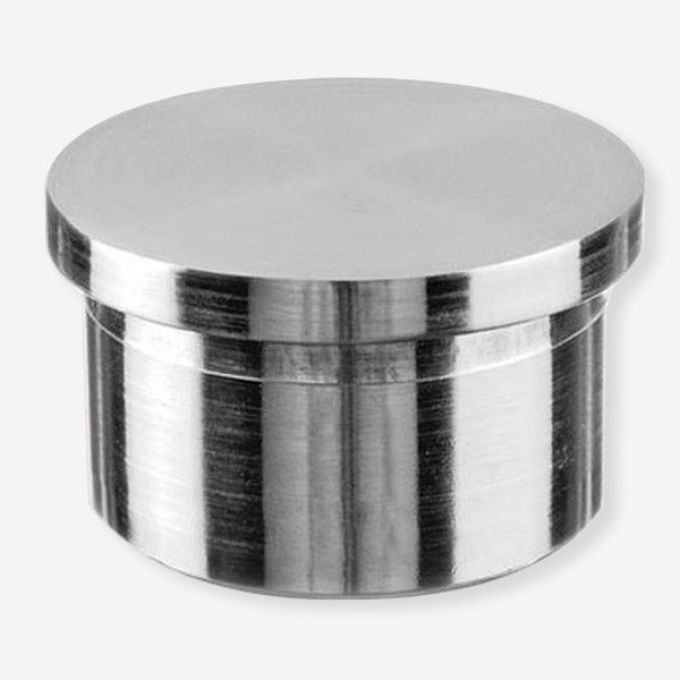 Заглушка литая плоская, Ø16.0 мм, AISI 304, GRIT 600