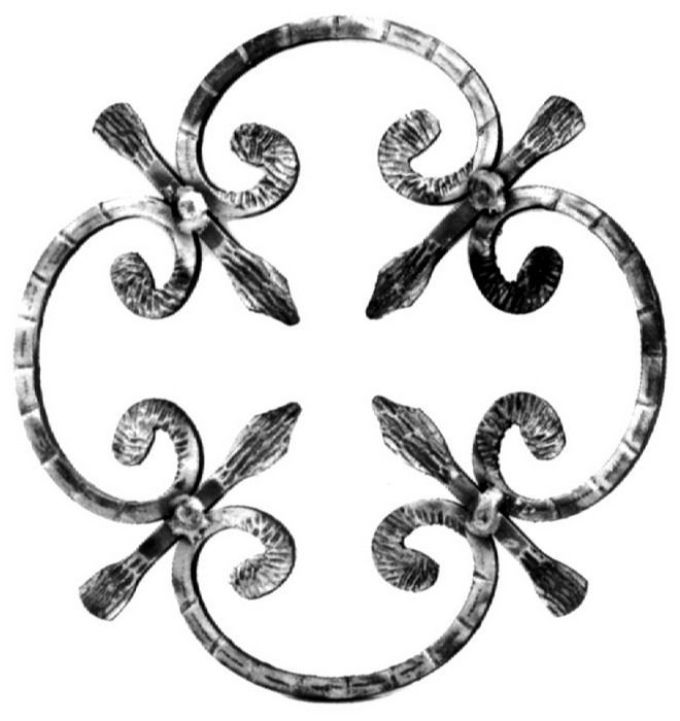 Розетка кованая